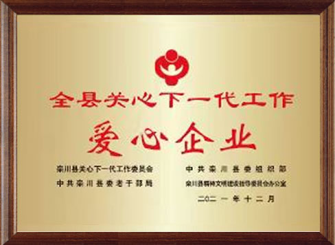 关心下一代工作爱心企业